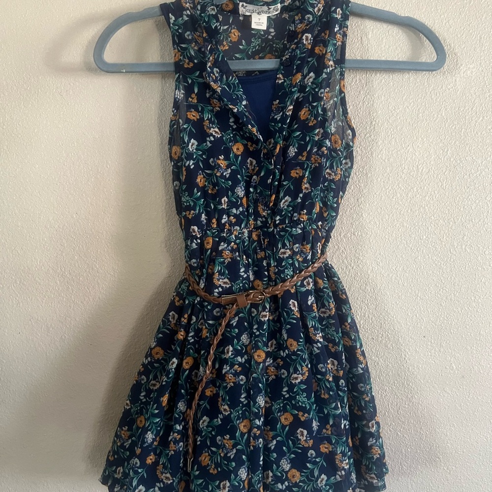 Knitworks Navy Floral Dress